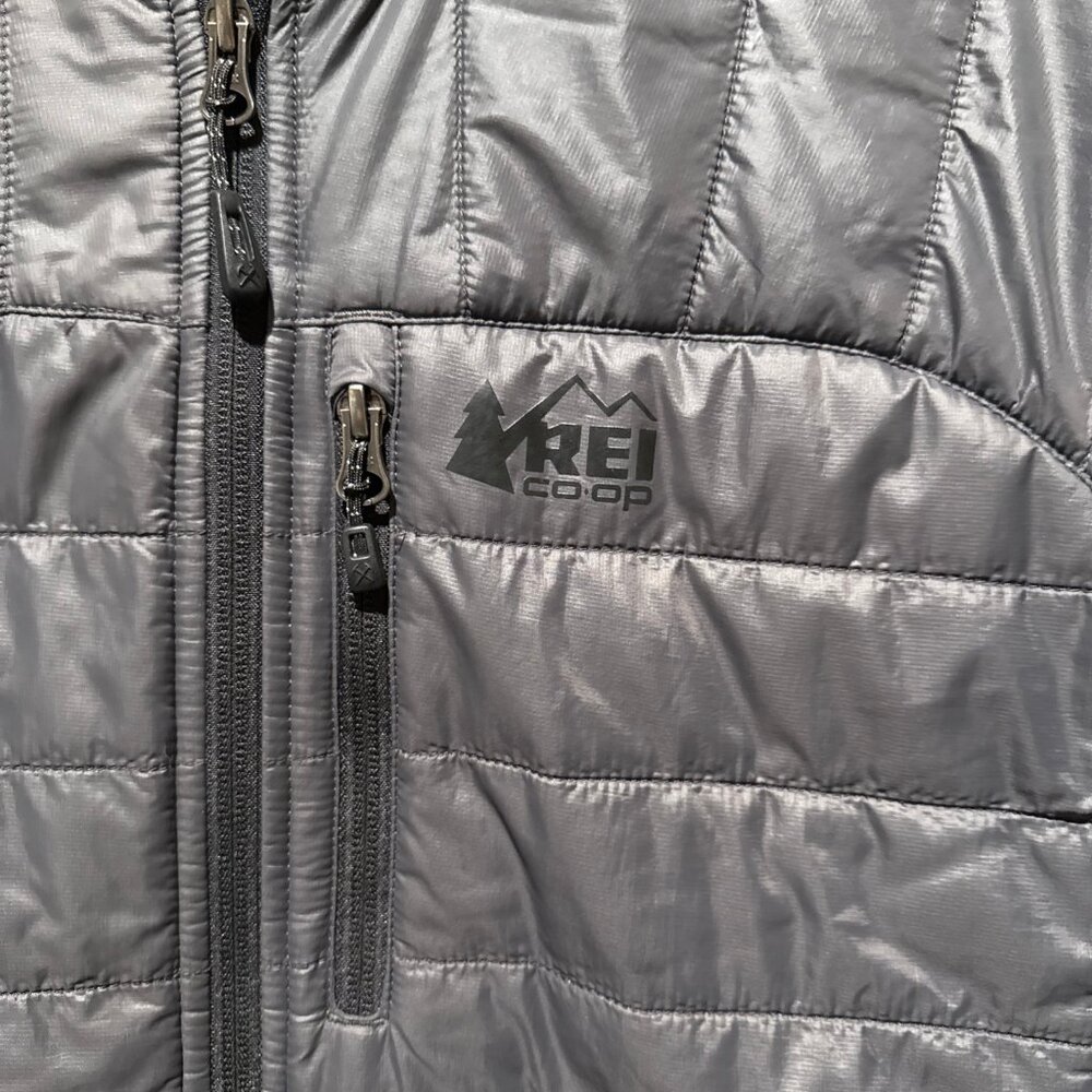 Rei Packable Puffer Jacket M Gray - image 2